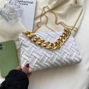 Braided Design Square  Shoulder Bag